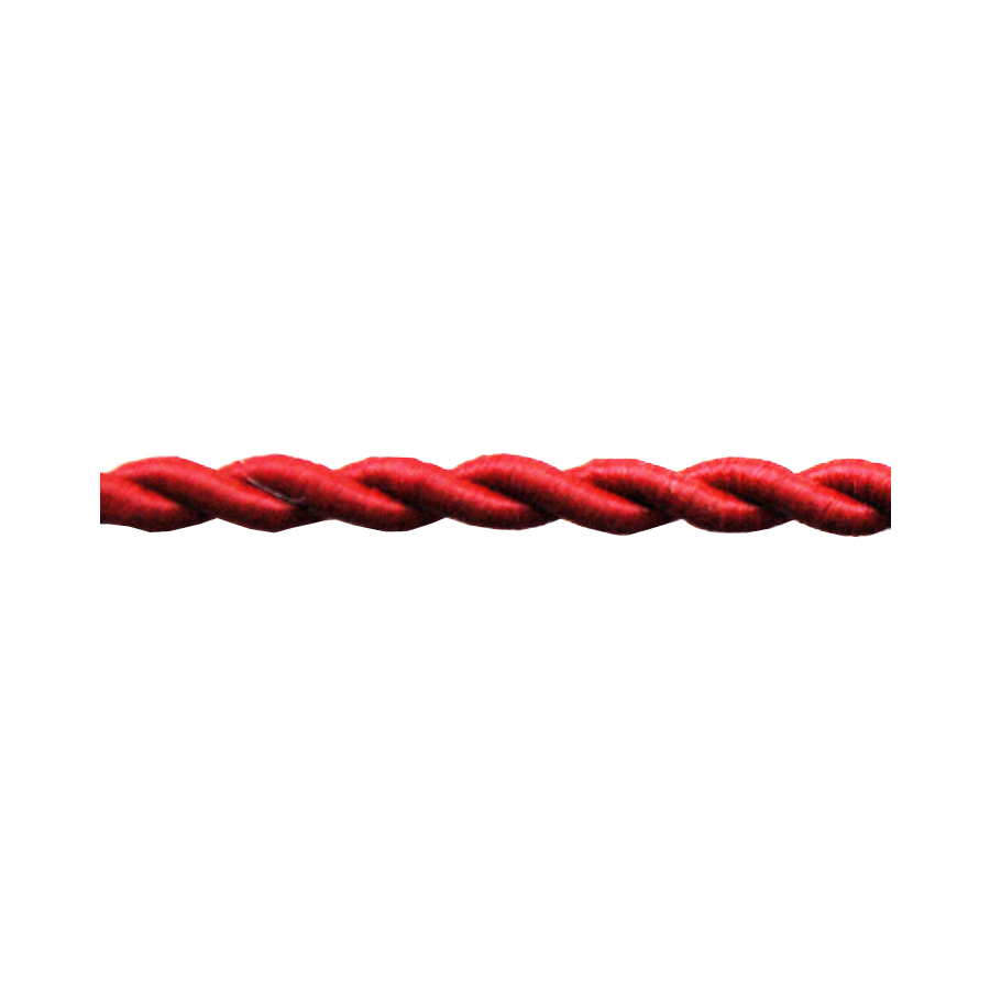 Cable trenzado seda rojo 2 x 0,75