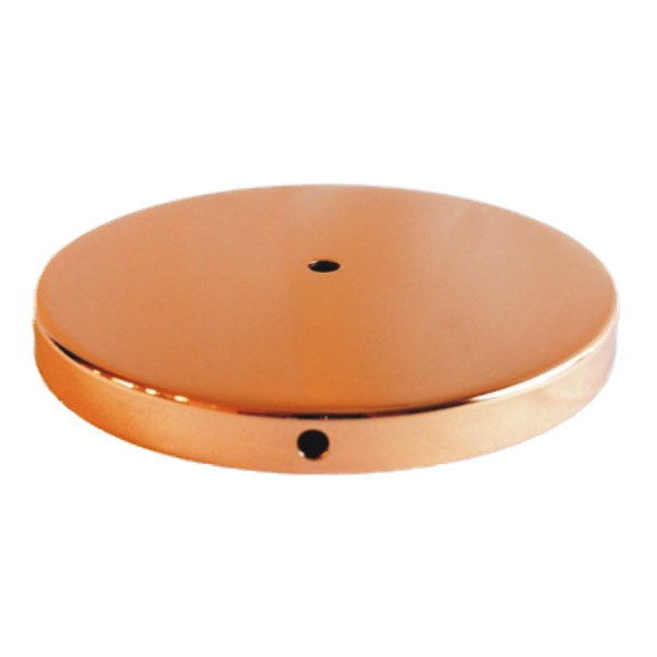 Pie lámpara cobre orificio central 185mm diámetro