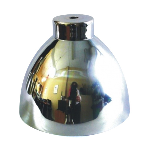 Pantalla campana cromada 120mm diámetro x 145mm alto