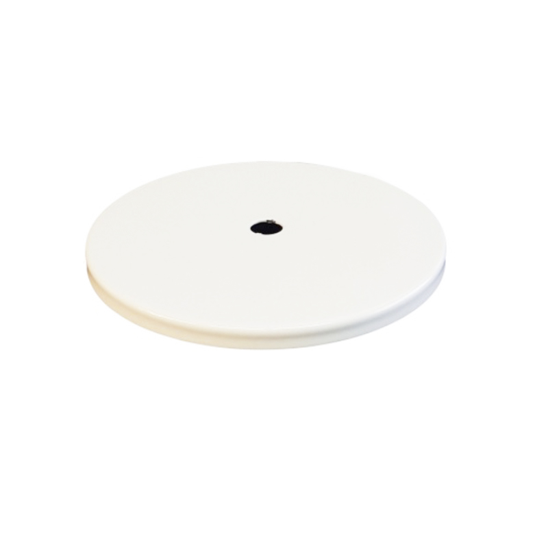 Tapa plana de metal blanca 60mm diámetro x 3mm altura ref. 299025